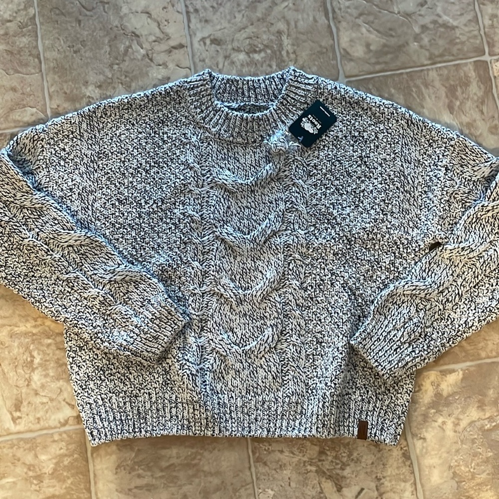 Roots Snowy Fox Cable Sweater